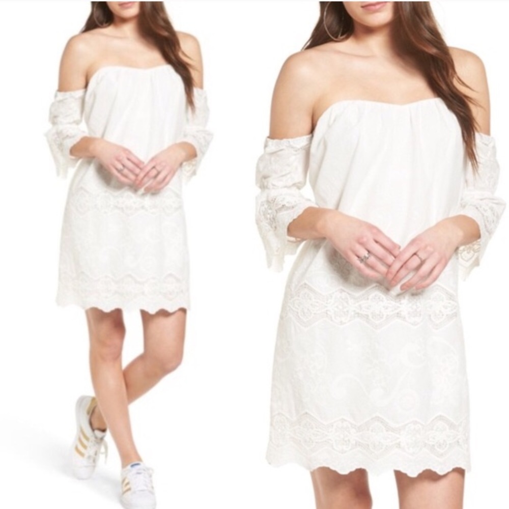 ASTR the label white lace dress